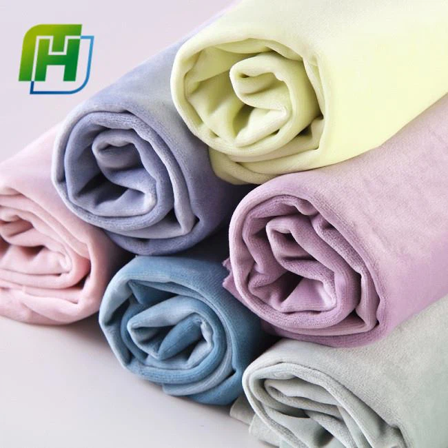 Minky velvet fabric