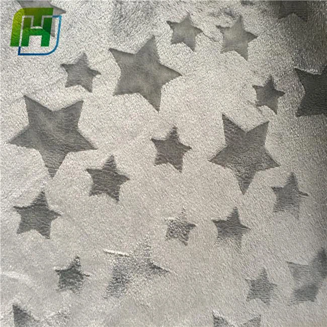 Minky star fabric