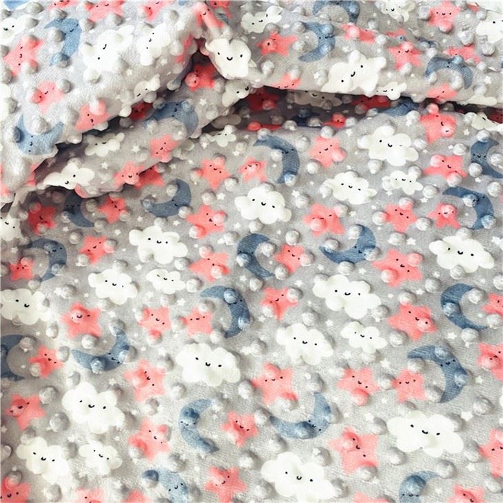 Printed Minky Dot Fabric